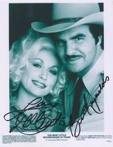 2X Signed DOLLY Parton &amp; BURT Reynolds Autographed Photo w/ COA Best Little Whor - £116.71 GBP