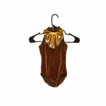 Creations By Cicci Girls Brown Gold Glittering Tutu Costume 6x7 - £11.75 GBP