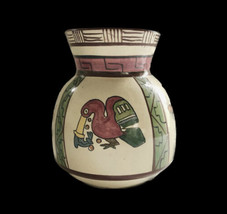 VTG Folk Art Pottery Vase By FCA Handmade In Peru Southwest Mid Century ... - $41.80