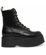 Women&#39;s Steve Madden Twister Lace Up Chunky Combat Boot, Size 8 - Black - $2,445.05 MXN