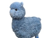 Inter-American Products blue plush llama stuffed animal textured fur - $19.79
