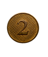 CIRCA 1919-1937, 2nd REGIMENT, NEW YORK STATE GUARD TYPE II, COLLAR DISK... - $15.00