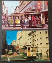 Lot Of 2 Cable Car, San Francisco, California Vintage Postcards  - $3.96