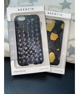 2 Agent 18  Black Weave Cover Case for Apple NEW  iPhone 6 6S Slim Shield - £14.28 GBP