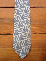 Vintage Burberrys Burberry London USA Made 100% Silk Silver Classic 3.25&quot; Tie - £108.13 GBP