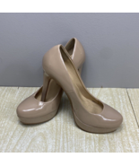 Chinese Laundry Patent Leather Nude Beige Tan Platform Stiletto Pumps He... - £7.52 GBP