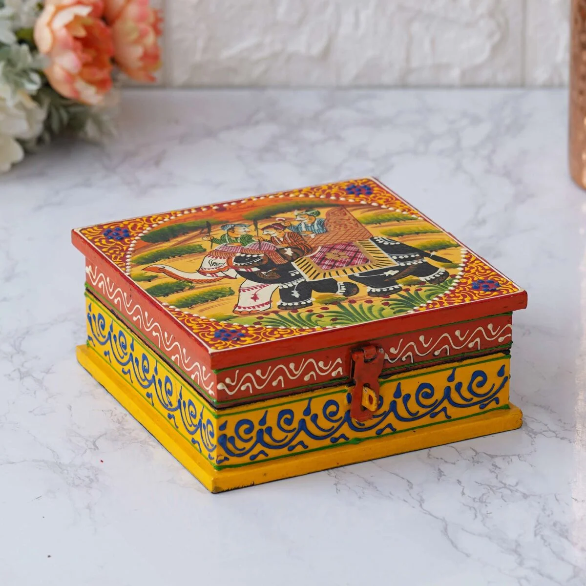 Handcrafted Wooden Crafted Jewellery Box Elegant Storage for You - £60.95 GBP