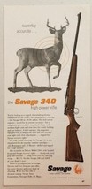 1956 Print Ad The Savage 340 High Power Rifles Buck Deer Chicopee Falls,MA - £7.24 GBP