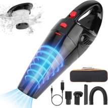 Portable Handheld Vacuum Cleaner Car Hoover Rechargeable Cordless Vacuums HEPA - £13.26 GBP