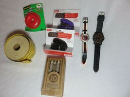 lot of office supplies, including flikflak watch, branch pencils, scotch tape - £39.96 GBP