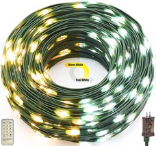 LED Christmas String Light Outdoor Waterproof,77FT200LED (Warm White&amp;Coo... - £22.29 GBP