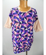 LuLaRoe Tunic Top Simply Comfortable Size XXS #142161 Multi Color Geometric - $40.55 CAD