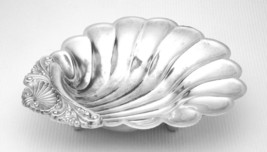 Sheffield 6” Sterling Silver Clam Shell Candy Nut Bowl Footed England - £17.77 GBP