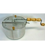 Genuine Whirley-Pop Aluminum Stove Top Popcorn Popper Hand Crank Made In... - £11.86 GBP