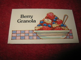 1983 Strawberry Shortcake Housewarming Surprise Board Game Part: Recipe Card #15 - £0.79 GBP