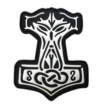 Viking Odin Nordic Norse Mjolnir Hook Patch (3.0 X 2.5-3D-PVC Rubber-OV7) - £7.07 GBP