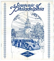 Souvenir of Philadelphia Brochure The Grey Line Tours 1920&#39;s Valley Forge  - £13.92 GBP