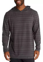 PGA Tour Men&#39;s Textured Stripe Performance Golf Hoodie Asphalt Grey-Small - $24.99