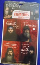 NEW Hallmark Duck Dynasty Valentines Valentine&#39;s Sticker Cards 28 Pack FREE SHIP - £5.51 GBP