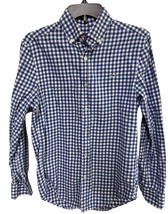 Vineyard Vines Button Down Flannel Shirt Mens XS Whale Shirt White Blue ... - £10.91 GBP