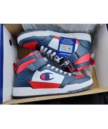 Champion Arena Hi Men&#39;s Size 9.5 Navy/Wht/Scrlt  Athletic Sneaker CA101503M - $1,311.56 MXN