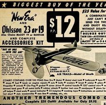 1949 Aviation Ohlsson 23 or 19 Model Airplane Advertisement McCoy Mercury  - $28.01 CAD