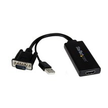 StarTech.com VGA to HDMI Adapter with USB Audio - VGA to HDMI Converter for Your - £58.71 GBP