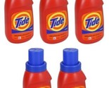 5 BOTTLES Of  Tide Original Liquid Laundry Detergent, 8 oz. Bottles - $19.99