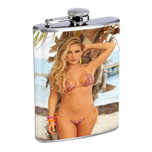 Belize Pin Up Girls D10 Flask 8oz Stainless Steel Hip Drinking Whiskey - £11.57 GBP