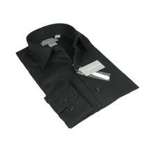 Men's Dress Shirt Christopher Lena 100% Cotton Wrinkle Free C507WS0R Black image 6