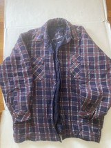 Birch Bay Mens Button Up Blue Plaid Flannel Jacket Size XL Lightweight  - £19.29 GBP