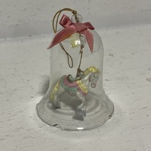 Vintage Carousel Horse Bell Shaped Ornament - £7.55 GBP