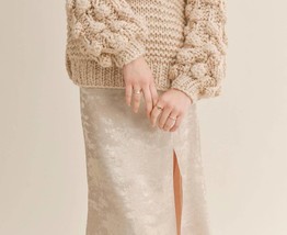 Sage The Label hey now cutout back sweater in Cream - £57.69 GBP