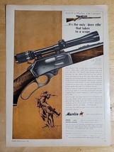 Vintage Ad Marlin Rifle &#39;Match a Marlin 336? Never&#39; Deer Rifle 1964 - £6.75 GBP