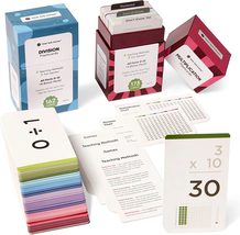 Multiplication &amp; Division Flash Cards Set for Kids in 2ND - 6TH Grade - £44.00 GBP