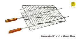 Brazilian Grilling Basket for BBQ - Professional Grade - £70.35 GBP