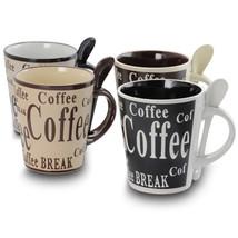 Gibson Bareggio 8 Piece 13 Ounce Coffee Mug with... MEGA-91658.08 - £37.72 GBP