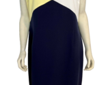 NWT Black Label by Evan Picone Yellow, White, Blue Colorblock Slless Dre... - $33.24