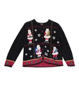 Designers Originals Studio Joy Women&#39;s PL Santa Claus Christmas Cardigan... - $513.47 MXN