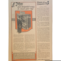 Mohawk Rugs and Carpets Print Ad Forhans for the Gums March 1928 Frame R... - £6.95 GBP