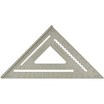 Johnson Level &amp; Tool RAS-120 Aluminum Rafter Square w/Manual, 12&quot;, Silver, 1 - $32.79