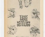 On Stage Table Settings Program Playwright&#39;s Horizons New York 1979 Jame... - £9.34 GBP