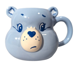 Care Bears Blue Grumpy Bear Ceramic Coffee Mug 20 oz Silver Buffalo Gift... - $420.41 MXN