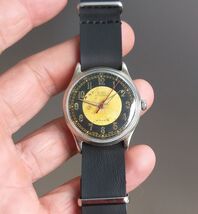 Vintage Olma Two Tone Tropical Dial Military Style Swiss Watch 1950’s - €189,04 EUR
