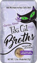 Tiki Pets Cat Broth Duck and Chicken 1.3oz Pouch (Case of 12) - £22.25 GBP