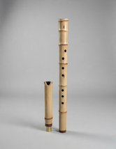 8-Hole Tang Xiao Flute - Blowing Shakuhachi - 2 Piece – Lacquered- Key D... - $80.00