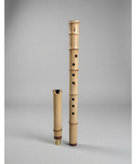 8-Hole Tang Xiao Flute - Blowing Shakuhachi - 2 Piece – Lacquered- Key D... - $80.00