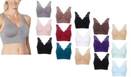 Rhonda Shear Ahh Bra with Lace Neckline 3 Pack - $20.97
