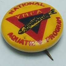 Vintage Ymca Internazionale Acquatici Programma Pinback Bottone 1.9cm Mi... - £3.98 GBP