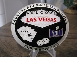 FAMS Federal Air Marshal FAM Super Bowl LVIII 2024 Las Vegas Challenge Coin - £26.10 GBP
